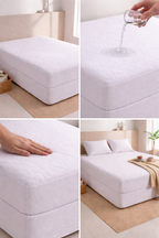KBC Terry Water Proof Fitted Mattress Cover (White)
