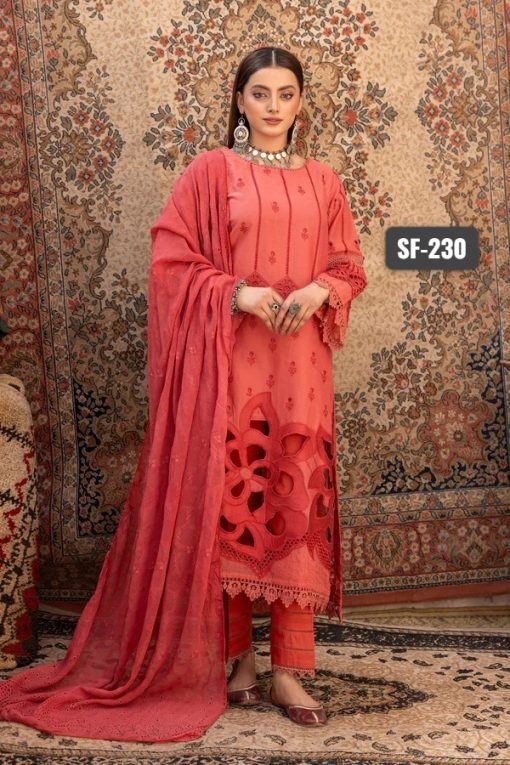 Shafaq By Johra 4Pc Lawn Chikankari