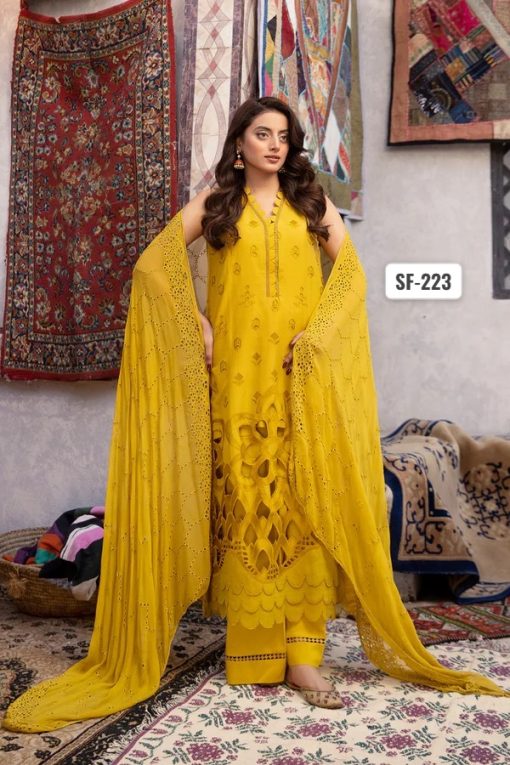 Shafaq By Johra 4Pc Lawn Chikankari