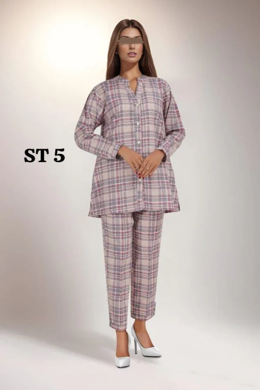 Saya 2 Pc Khaddar (Shirt/ Trouser)
