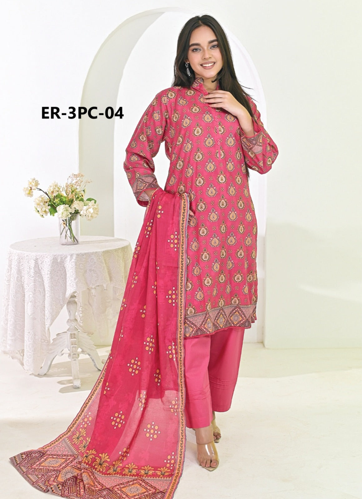 Edenrobe- Unstiched 3 Piece Suit