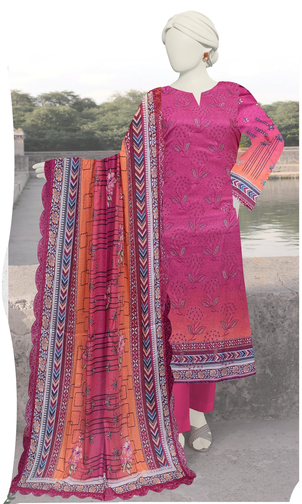 Mirha by Bareeze Fashion - Unstitched 3-Piece Embroidered Lawn