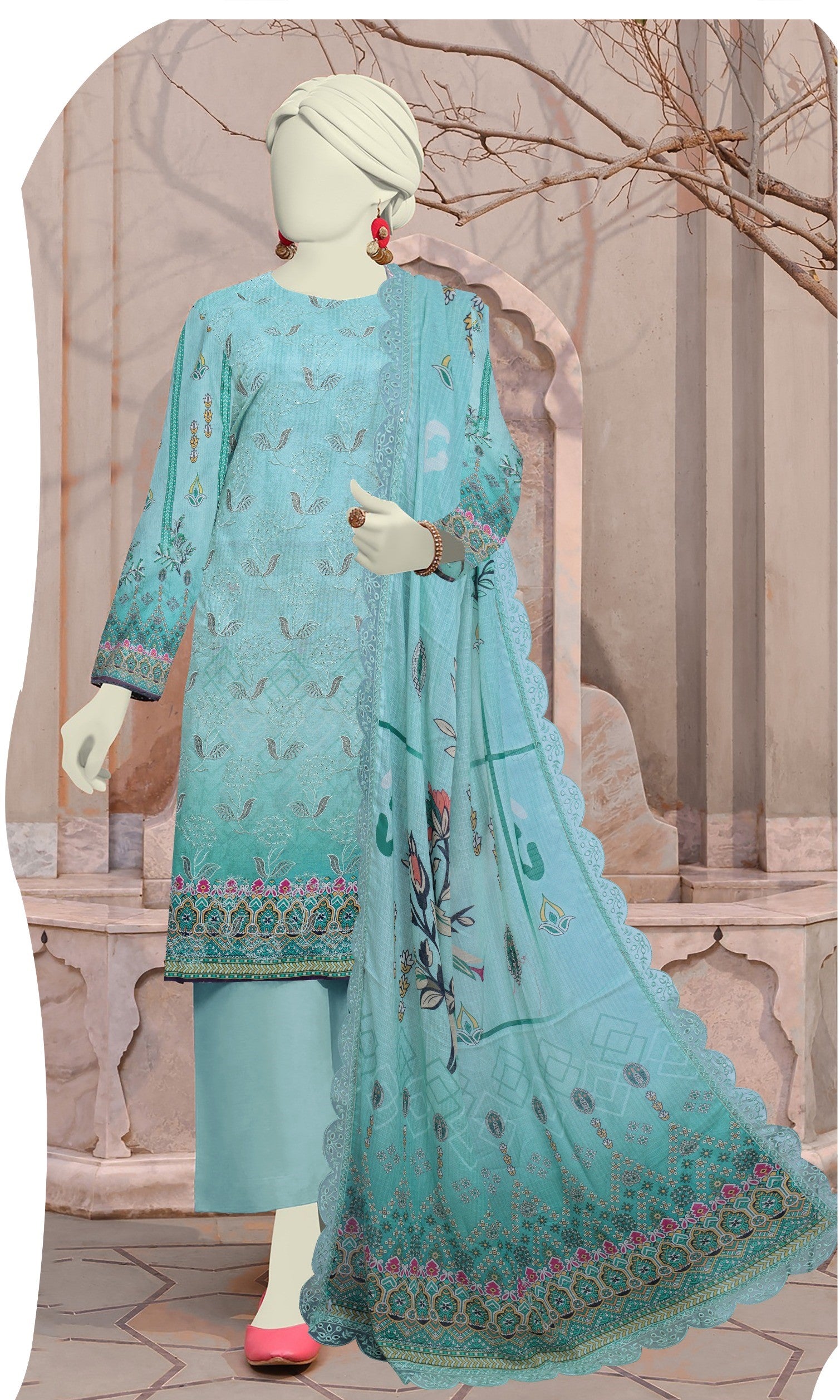 Mirha by Bareeze Fashion - Unstitched 3-Piece Embroidered Lawn