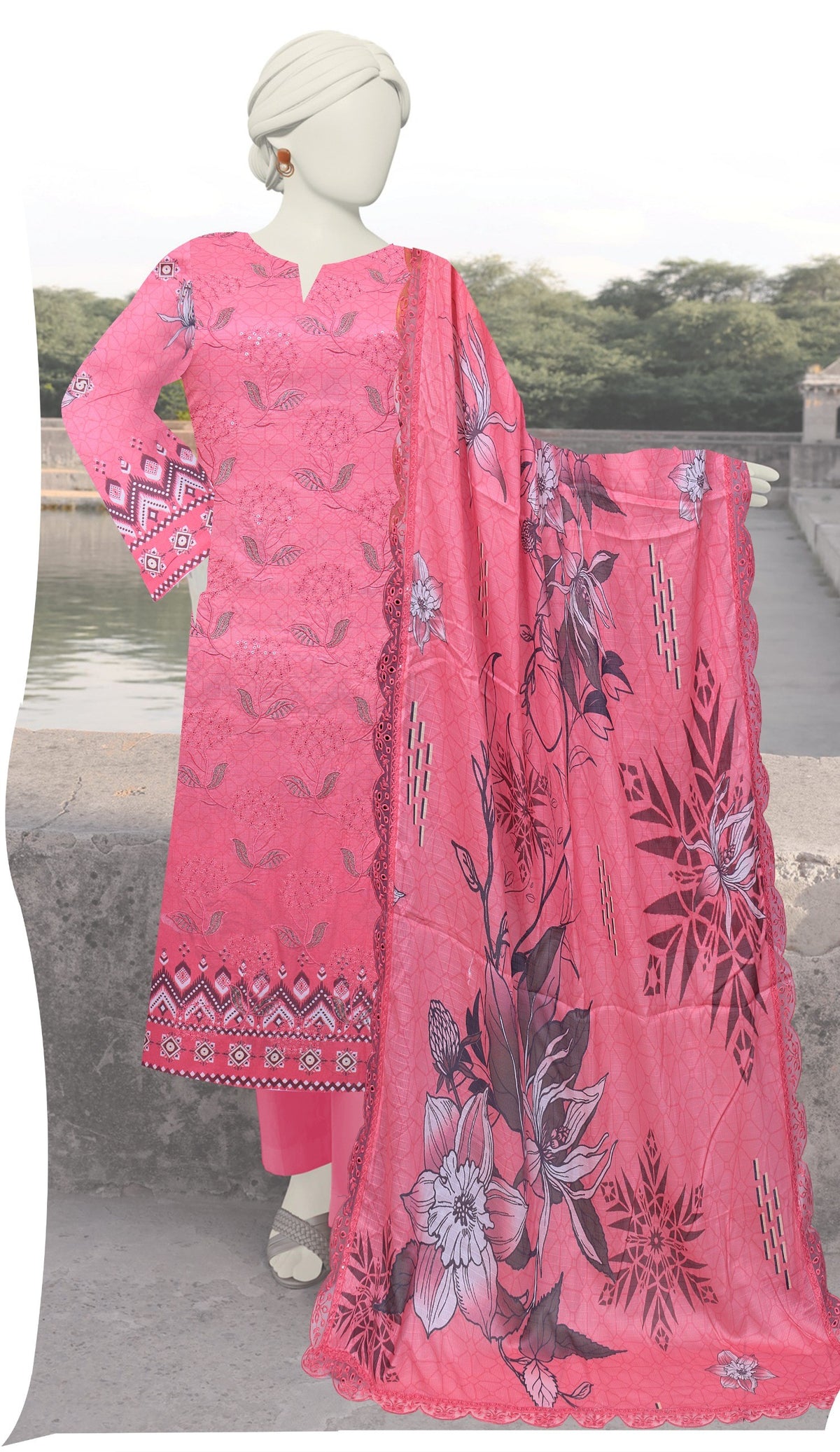Mirha by Bareeze Fashion - Unstitched 3-Piece Embroidered Lawn
