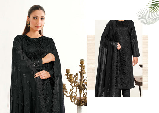 Johra-Yasheem Chikankari Lawn 3 Piece Suit