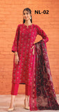 NISHAT - Unstitched 3-Piece Printed Lawn