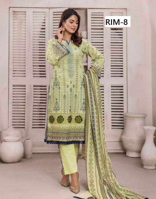 Rimsha by hajvery – 3 piece embroidered suit