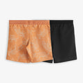 Boys' 2-Pack Jersey Knit Shorts – Tiger Print & Solid Black