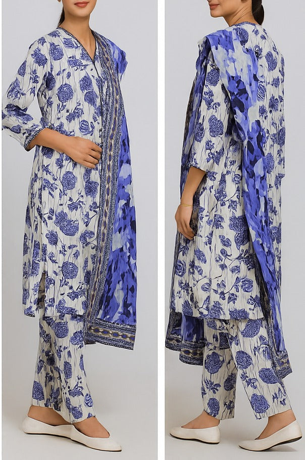 Sana Safinaz 3-Piece Stitched Lawn Suit