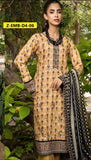 Zesh Cut Work Embroidered 3 Piece Unstitched Suit