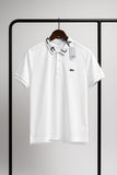 Lacoste Polo Shirt with Signature Lettered Collar