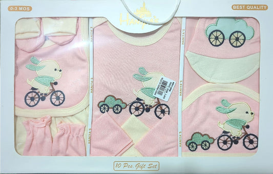 Haniya’s 10-Pcs Baby Gift Set – 0-3 Months (unisex)