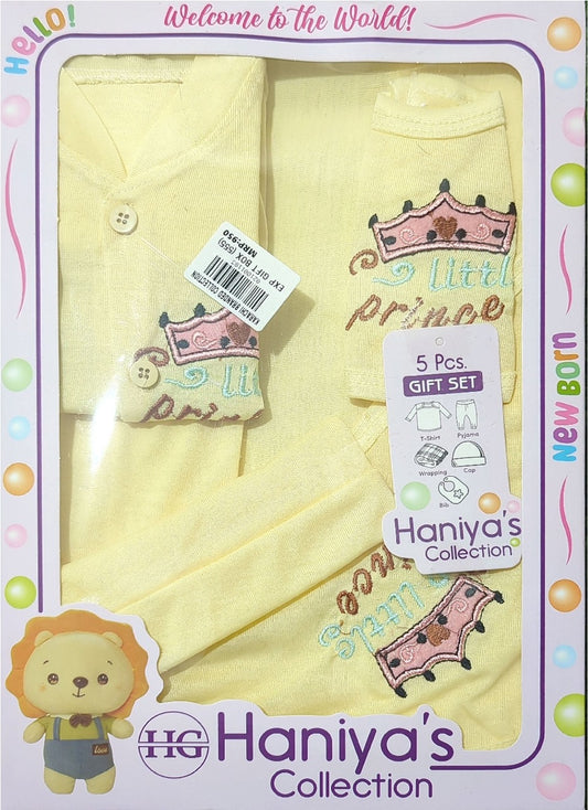 Haniya’s 5-Pcs Baby Gift Set – 0-3 Months (Baby Boy)