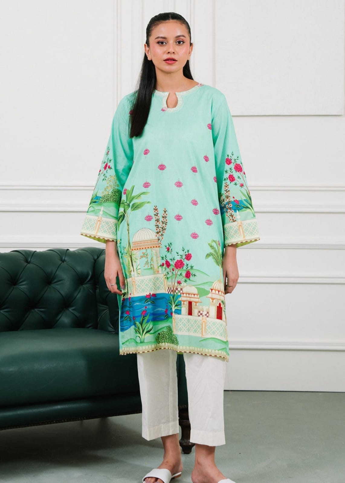 Zellbury Lawn Embroidered Kurta