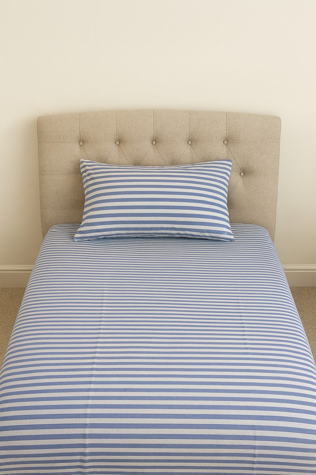 Single Bedsheet with Pillow Cover ( Export Quality )