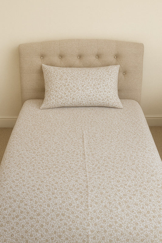 Single Bedsheet with Pillow Cover ( Export Quality )