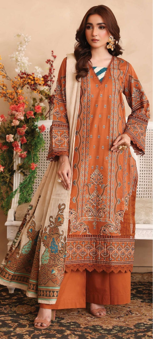 Sabeen by Johra – 3 Piece Unstitched Suit
