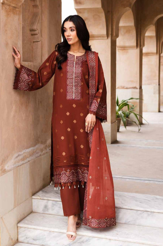 Saroj by Johra – Embroidered Chiffon Collection (3 Piece Unstitched)