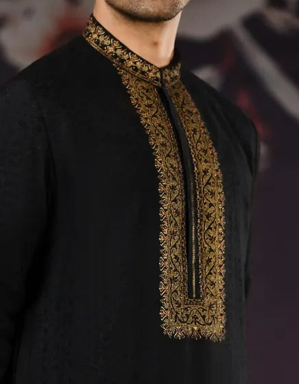 Jamawar Sherwani Kurta BY J.
