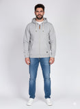 Men’s Light Grey Full Zip Hoodie
