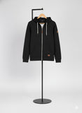 Men’s Classic Black Full Zip Hoodie – Bold, Minimal & Versatile