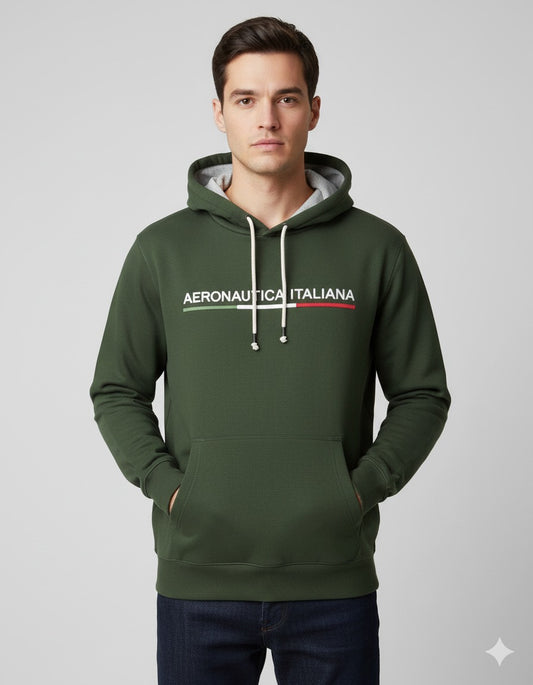 Men’s Navy Aeronautica Italiana Hoodie – Premium Comfort, Distinctive Style