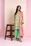 Al Karam Printed Khaddar Unstitched 3-Piece