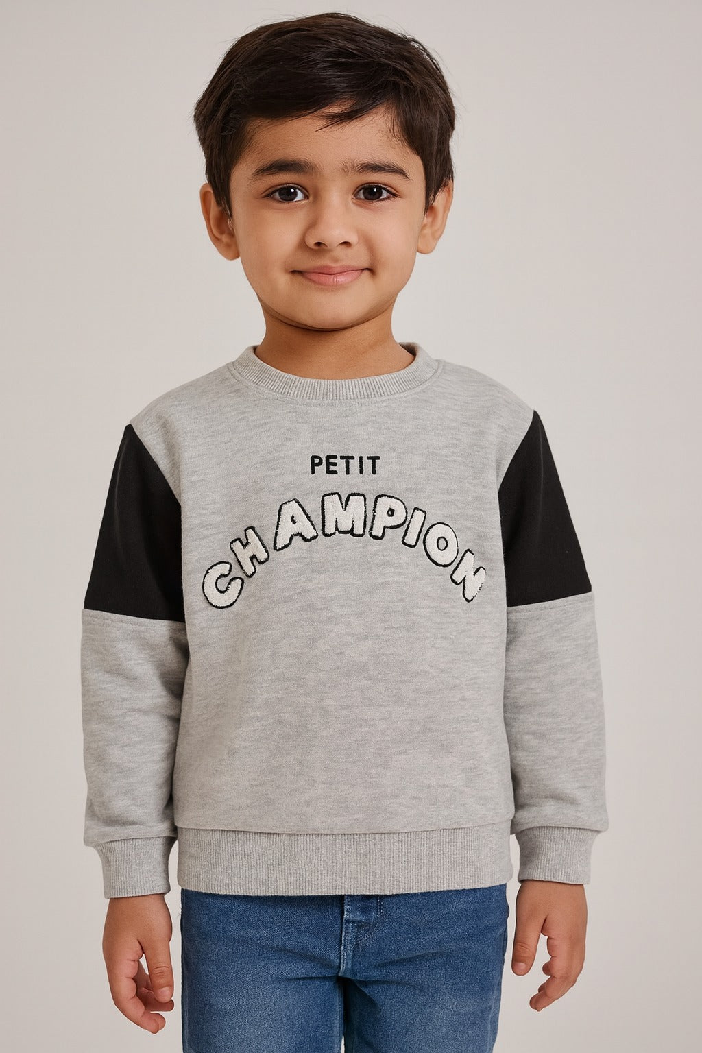 Petit Champion” Grey Sweatshirt