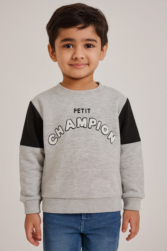 Petit Champion” Grey Sweatshirt