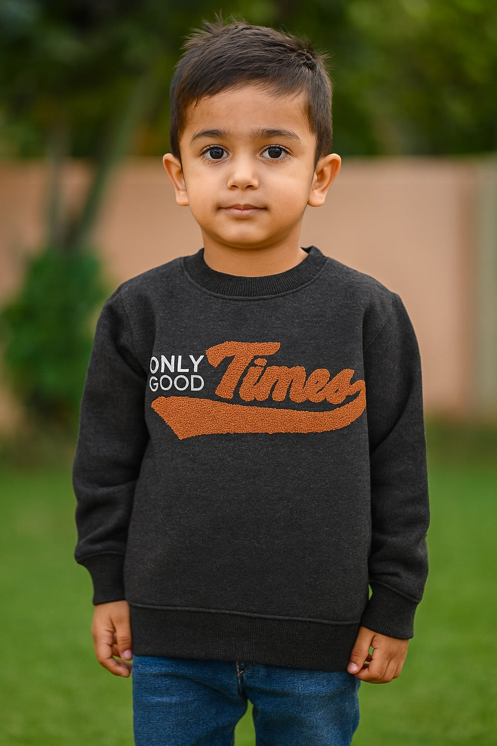 Black “Only Good Times” Sweatshirt