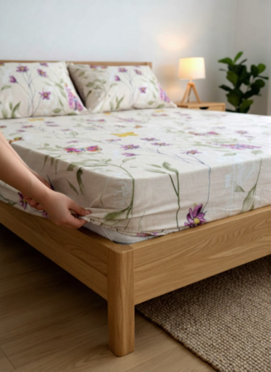 Bed Fitted Cover by GAP (Double) with 2 Pillow Covers