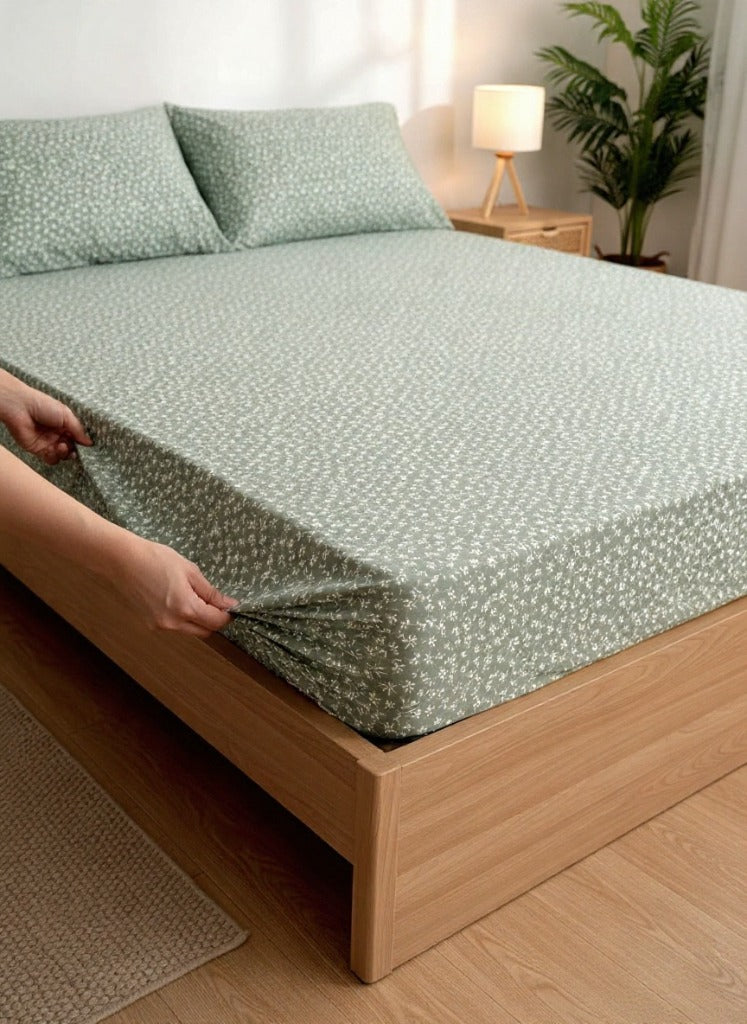 Bed Fitted Cover by GAP (Double) with 2 Pillow Covers