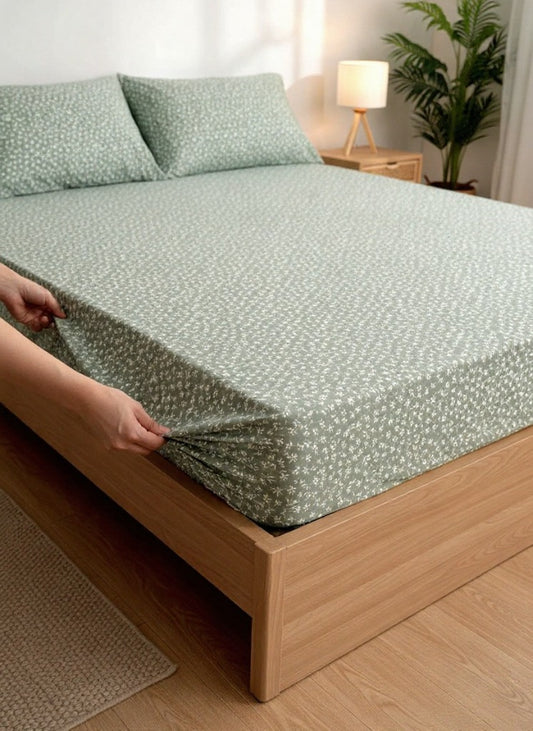 Bed Fitted Cover by GAP (Double) with 2 Pillow Covers