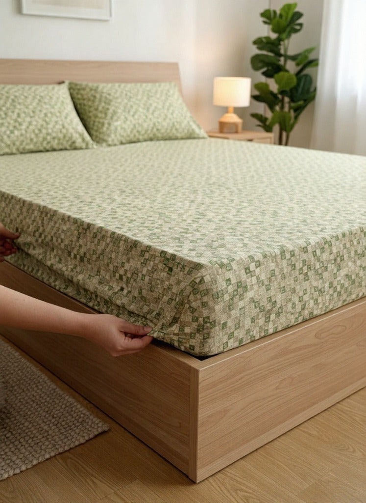 Bed Fitted Cover by GAP (Double) with 2 Pillow Covers