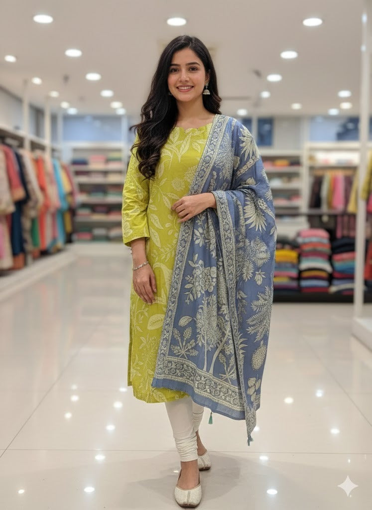 LimeLight Lawn Printed Shirt Dupatta