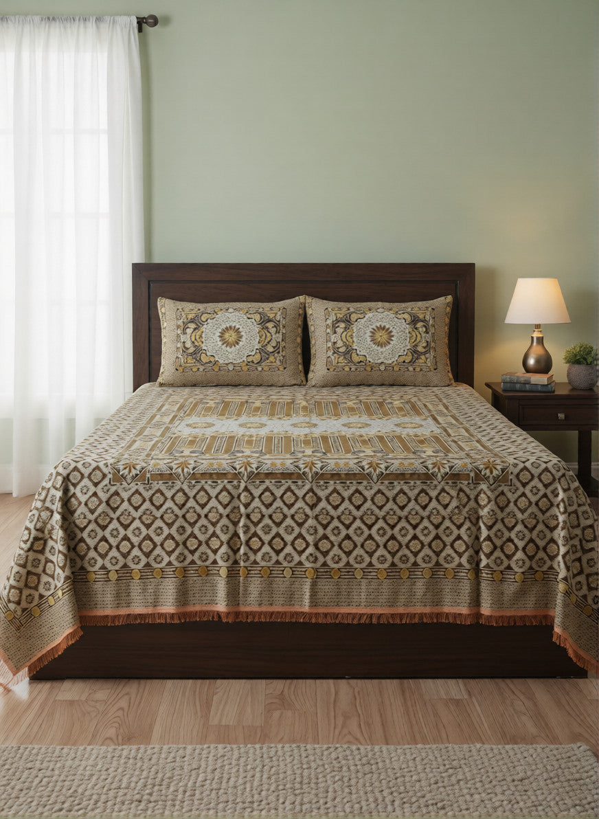 Riwayati Winter Gultex Multani Bedsheet with Pillow Cover