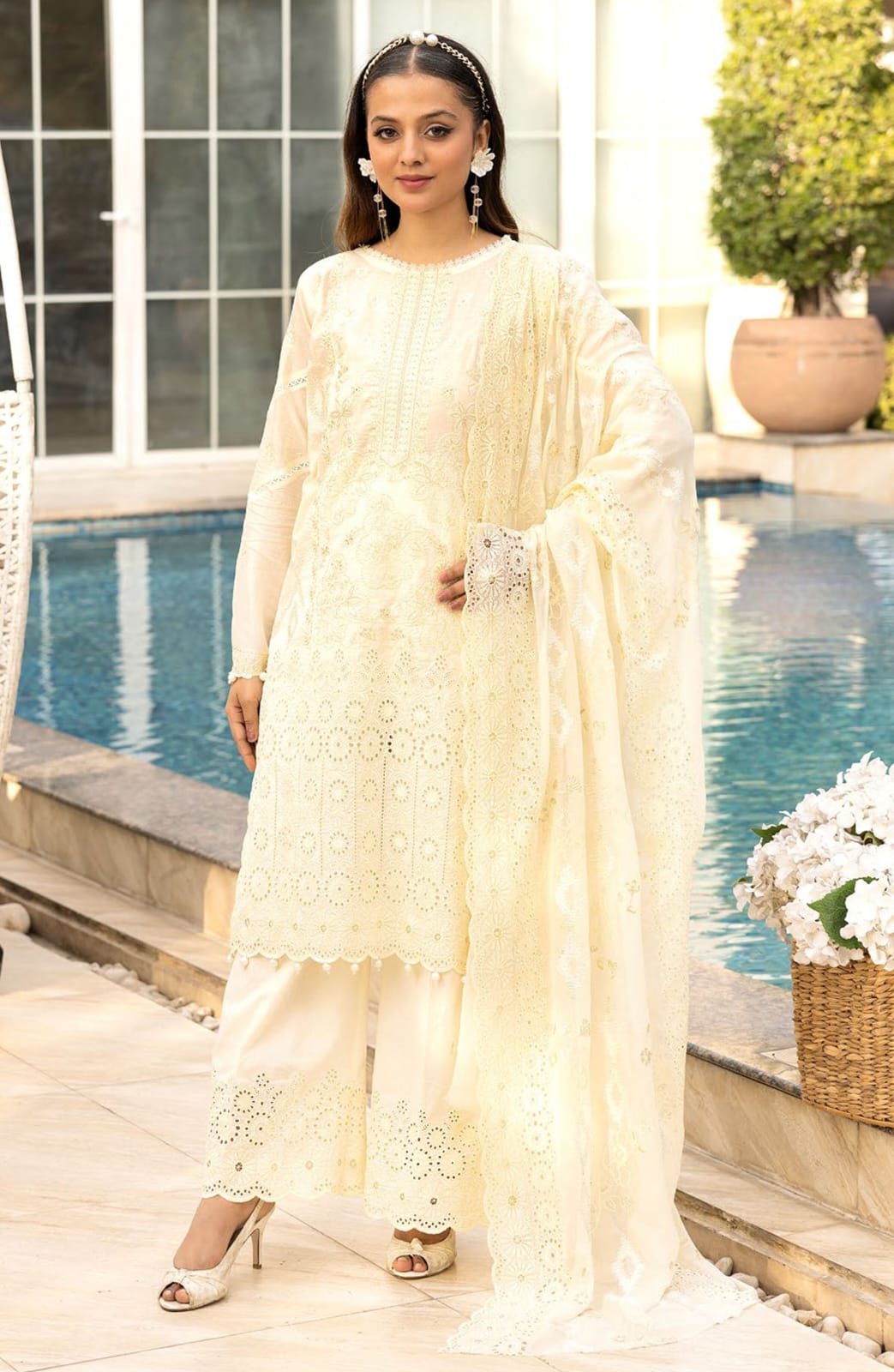 Lawnkari by Bunai Embroidered Lawn Unstitched 3 Piece Suit