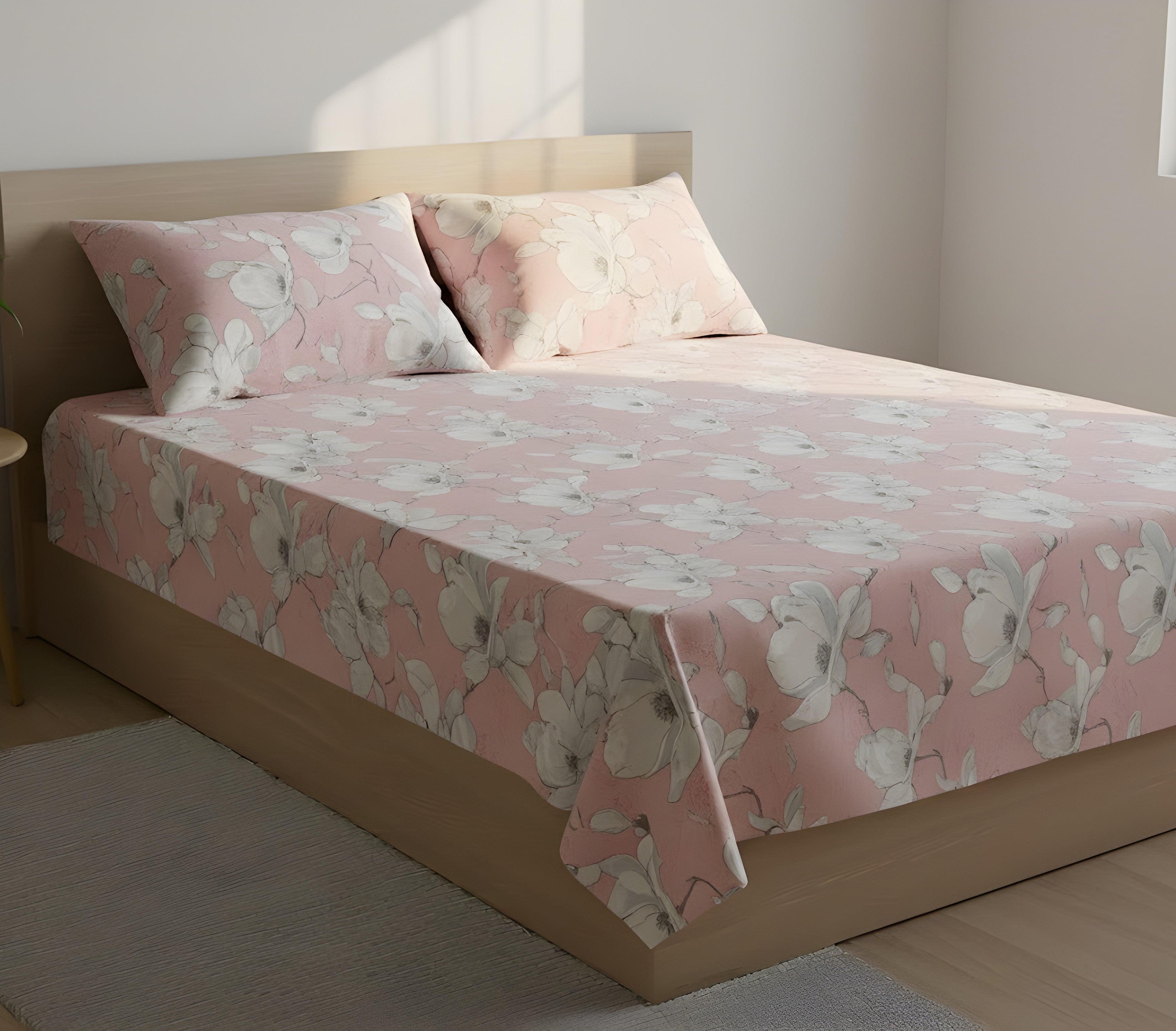 King Size Cotton Bedsheet By KBC – Elegant Comfort for Everyday Luxury