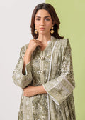 Bonanza Satrangi-3PC-Unstitch Lawn (Olive green)