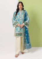 Bonanza Satrangi-3PC-Unstitch Lawn (Sky green)