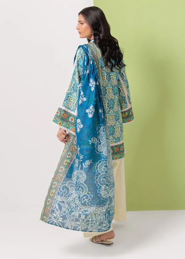 Bonanza Satrangi-3PC-Unstitch Lawn (Sky green)