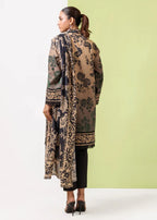 Bonanza Satrangi-3PC-Unstitch Lawn (Gray & Black)