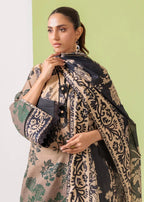 Bonanza Satrangi-3PC-Unstitch Lawn (Gray & Black)