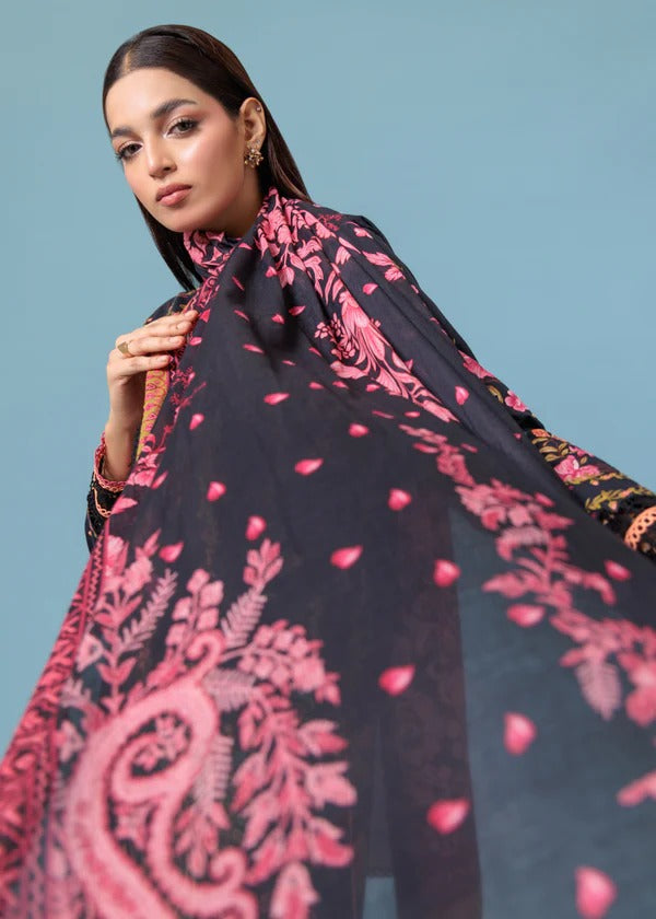 Bonanza Satrangi-3PC-Unstitch Lawn (Black)