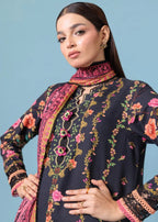 Bonanza Satrangi-3PC-Unstitch Lawn (Black)