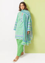 Bonanza Satrangi-3PC-Unstitch Lawn (Light green)