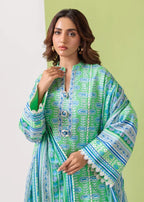 Bonanza Satrangi-3PC-Unstitch Lawn (Light green)