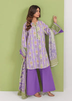 Bonanza Satrangi-3PC-Unstitch Lawn (Purple)