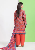 Bonanza Satrangi-3PC-Unstitch Lawn (Red)