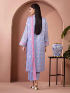 Edenrobe By Allure Unstitched Printed Lawn (lilac)